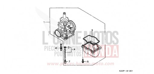 CARBURATEUR NECESSAIRE PIECES OPTION (2) CR250RX de 1999